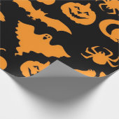 Halloween-Muster Geschenkpapier (Ecke)
