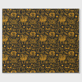 Halloween-Muster. Geschenkpapier (Flach)