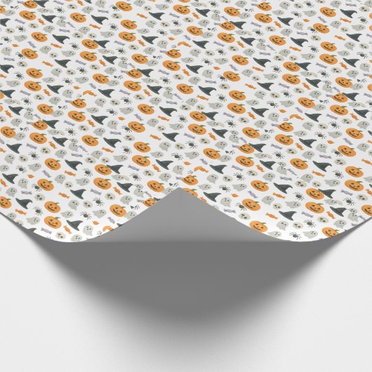 Halloween-Muster Geschenkpapier (Ecke)