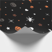 Halloween-Muster Geschenkpapier (Ecke)
