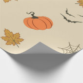 Halloween-Muster Geschenkpapier (Ecke)