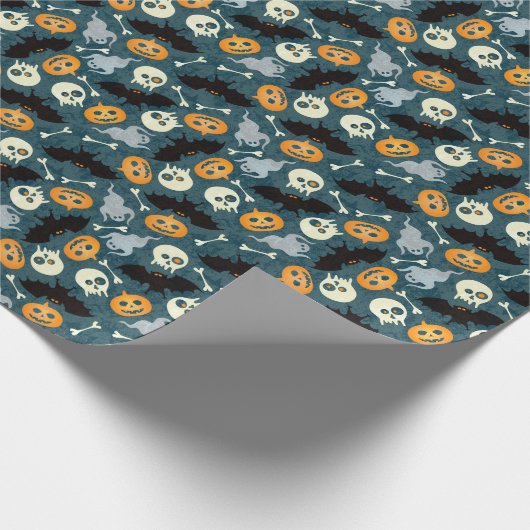 Halloween-Muster Geschenkpapier (Ecke)