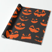 Halloween-Muster Geschenkpapier (Ungerollt)