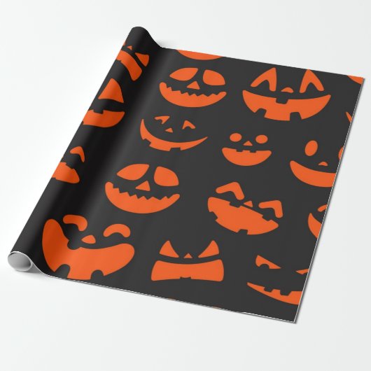 Halloween-Muster Geschenkpapier (Ungerollt)