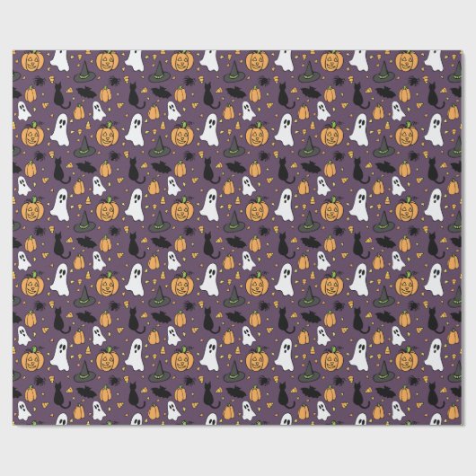 Halloween-Muster Geschenkpapier (Flach)