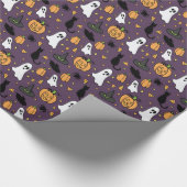Halloween-Muster Geschenkpapier (Ecke)