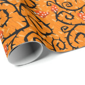 Halloween-Muster Geschenkpapier (Rolleneckpunkt)