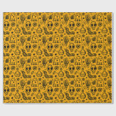 Halloween-Muster. Geschenkpapier (Flach)