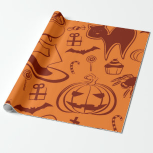Halloween-Muster Geschenkpapier