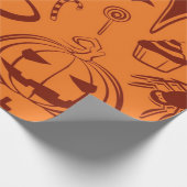 Halloween-Muster Geschenkpapier (Ecke)