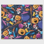 Halloween-Muster Geschenkpapier (Flach)