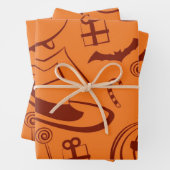 Halloween-Muster Geschenkpapier Set (Beispiel)