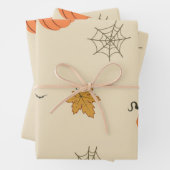 Halloween-Muster Geschenkpapier Set (Beispiel)
