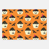 Halloween-Muster Geschenkpapier Set (Vorderseite 3)