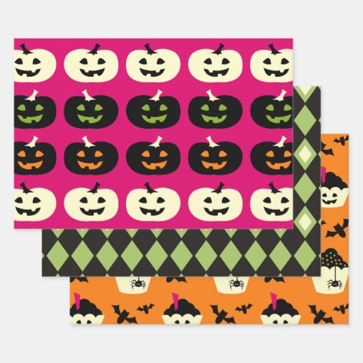 Halloween-Muster Geschenkpapier Set (Set)