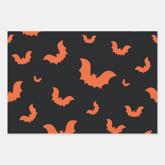 Halloween-Muster Geschenkpapier Set (Vorderseite)