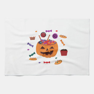 Halloween-Muster Geschirrtuch