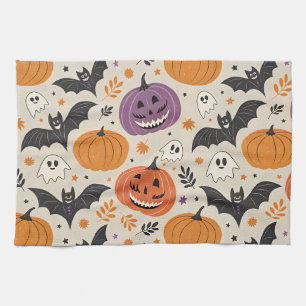 Halloween-Muster Geschirrtuch