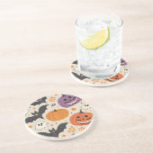 Halloween-Muster Getränkeuntersetzer (Seite)