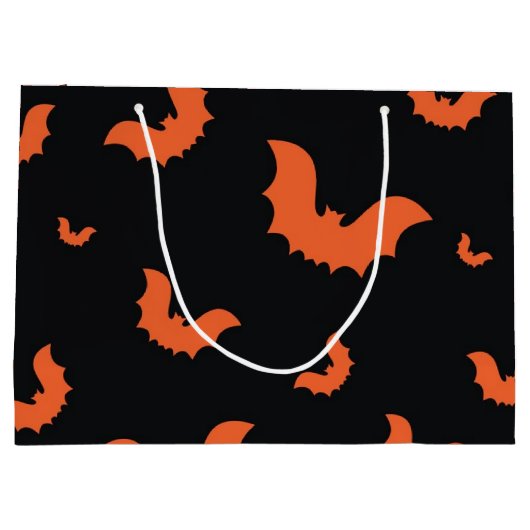 Halloween-Muster Große Geschenktüte (Rückseite)