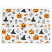 Halloween-Muster Große Geschenktüte (Vorderseite)