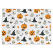 Halloween-Muster Große Geschenktüte (Rückseite)