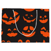 Halloween-Muster Große Geschenktüte (Rückseite)