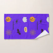Halloween-Muster in blau Handtuch (Handtuch)