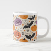 Halloween-Muster Jumbo-Tasse (Rechts)