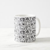 Halloween-Muster, Kaffeetasse (VorderseiteRechts)