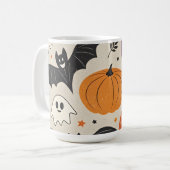 Halloween-Muster Kaffeetasse (Vorderseite Links)
