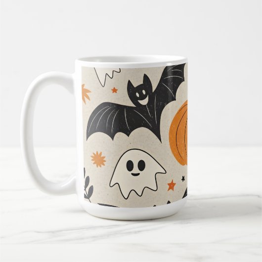 Halloween-Muster Kaffeetasse (Links)