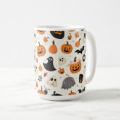 Halloween-Muster Kaffeetasse (VorderseiteRechts)