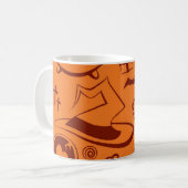 Halloween-Muster Kaffeetasse (Vorderseite Links)