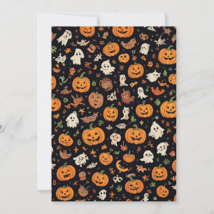 Halloween-muster Karte