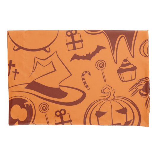 Halloween-Muster Kissenbezug (Vorderseite)