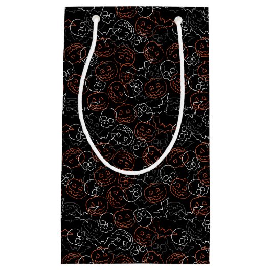 Halloween-Muster Kleine Geschenktüte (Vorderseite)