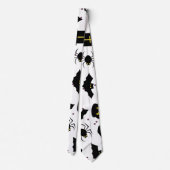 Halloween-Muster Krawatte (Rückseite)