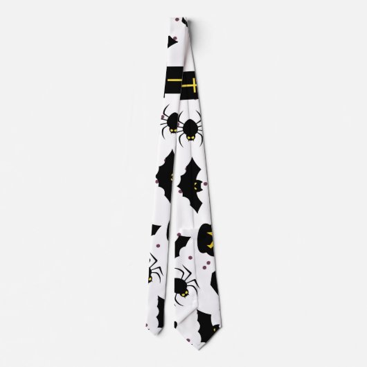Halloween-Muster Krawatte (Rückseite)