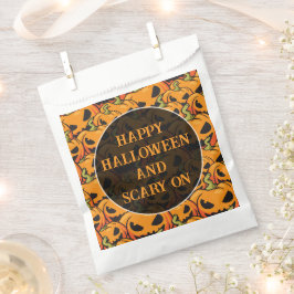 HALLOWEEN - Muster - Kürbisse 1 Geschenktütchen