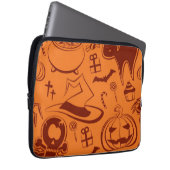 Halloween-Muster Laptopschutzhülle (Vorne Rechts)
