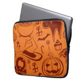 Halloween-Muster Laptopschutzhülle (Vorderseite Links)