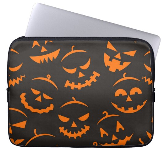 Halloween-Muster Laptopschutzhülle (Vorderseite)