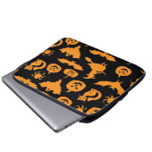 Halloween-Muster Laptopschutzhülle (Vorne Knopf)