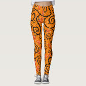 Halloween-Muster Leggings (Vorderseite)