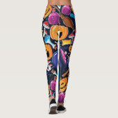Halloween-Muster Leggings (Rückseite)