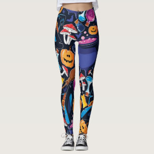 Halloween-Muster Leggings