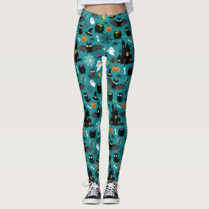 Halloween-Muster Leggings