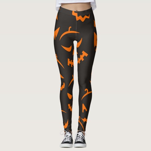 Halloween-Muster Leggings (Vorderseite)