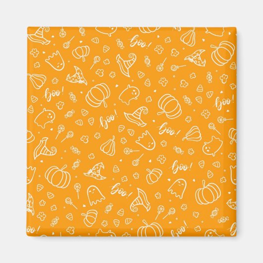 Halloween-Muster Magnet (Vorne)
